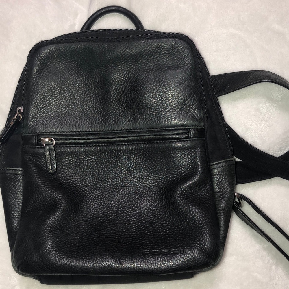 vintage Leather Fossil Backpack